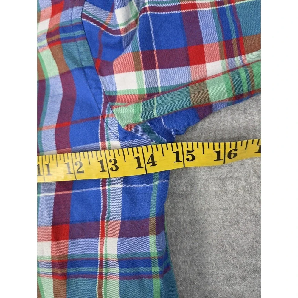 Ralph Lauren Boys 5 Shirt Blue Multi Plaid Oxford‎ Long Sleeve Button Up Preppy
